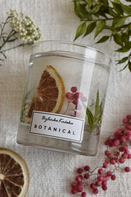 LESNÍ PLODY – BOTANICAL sojová vonná svíčka s květy