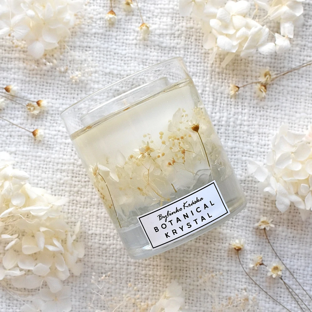 KŘIŠŤÁL – BOTANICAL KRYSTAL sojová vonná svíčka s květy