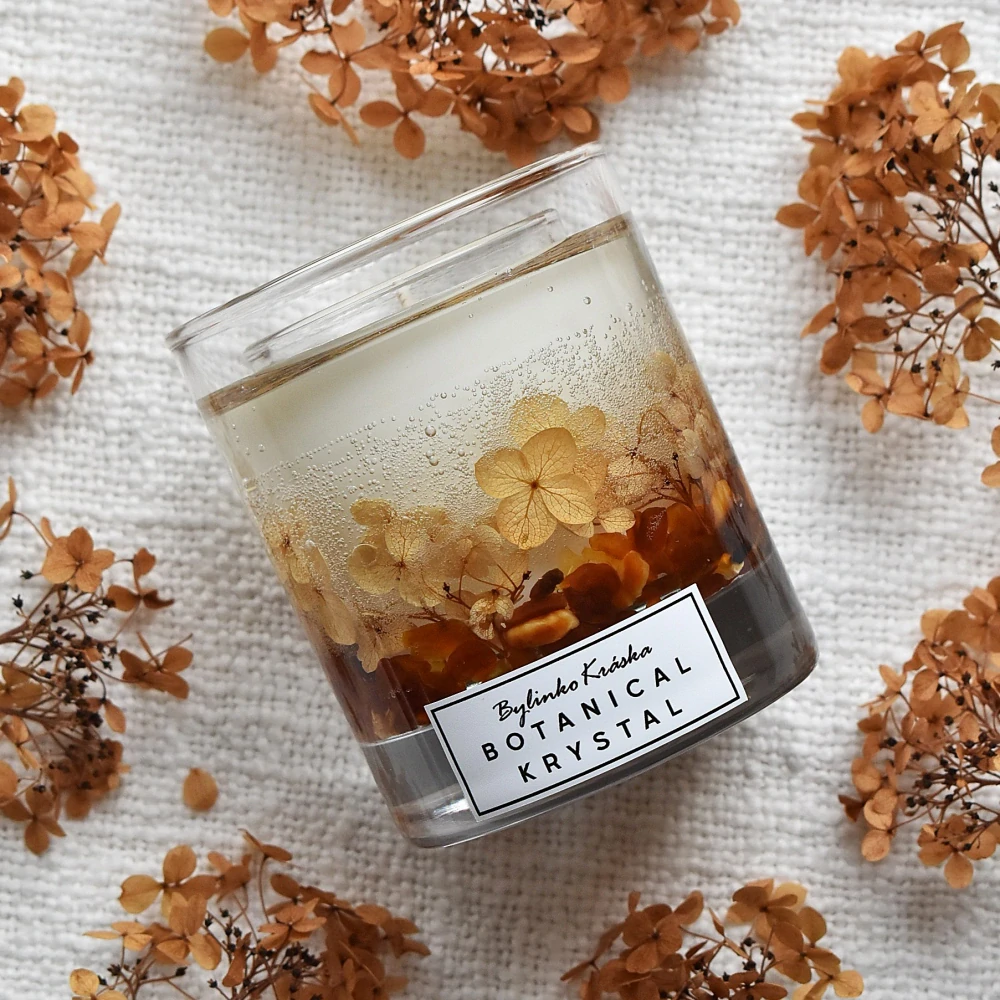 JANTAR – BOTANICAL KRYSTAL sojová vonná svíčka s květy