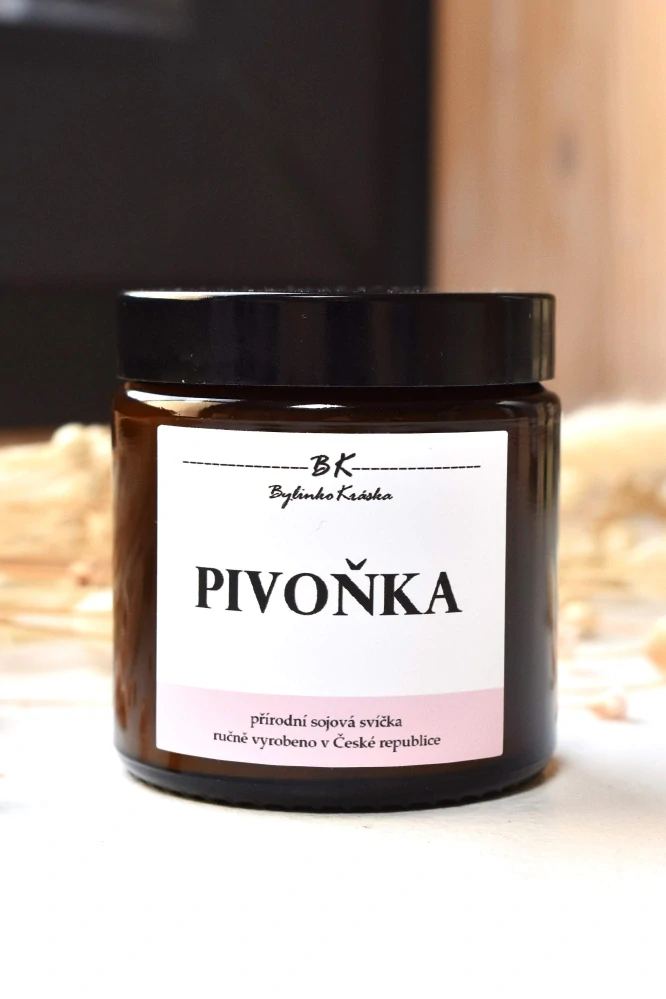 Sojová vonná svíčka PIVOŇKA